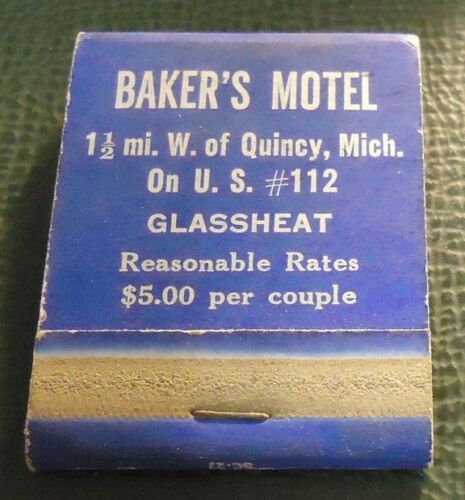 Baker Motel - Matchbook